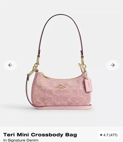 Coach Pink Denim Mini Teri