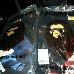 2 Brand New Bathing Ape BAPE XL SHIRTS 