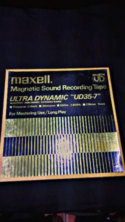 Vintage Maxell Ultra Dynamic UD 35-7 Reel-to-Reel Tape (7-Inch / Unused)