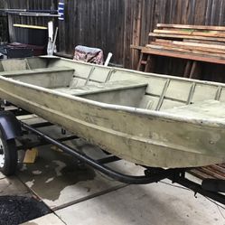 14 Ft Jon Boat And Trailer 800.00