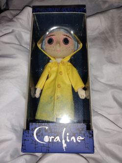 Coraline Doll in Yellow Raincoat