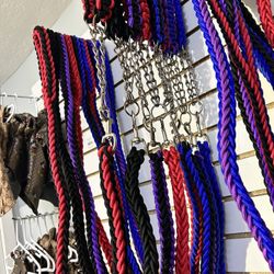 Wove Braided Rope Collar And Leash 