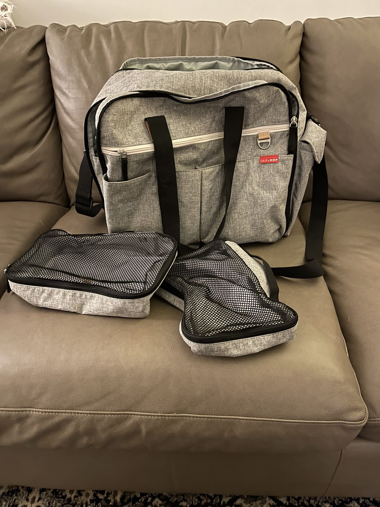 Skip Hop Duo Signature Diaper Weekender Bag - Gray Melange