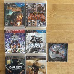PS3 Game Disc Bundle - All 7 Games Together - No Separate Price