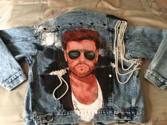 One of a kind George Michael jean jacket
