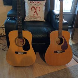 Two Guitars Yamaha Regue 