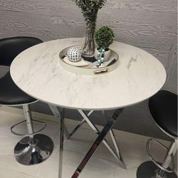 Bar Table Marble Top