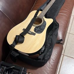 Rogue Electric/acoustic Guitar With Accessories