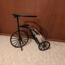 Antique Bicycle Magazine Rack 