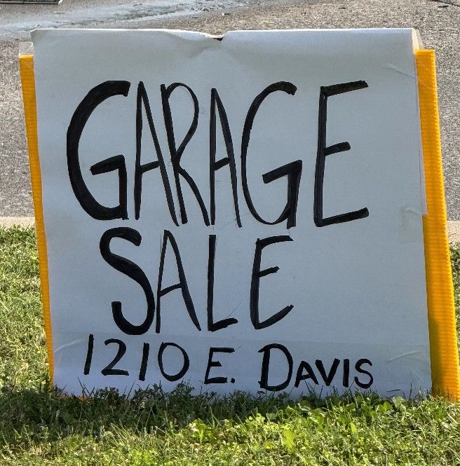 GARAGE SALE! 1210 E DAVIS SAPULPA