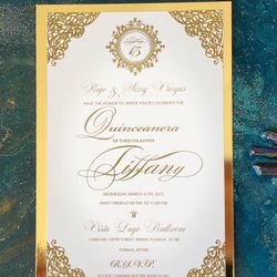 Quinceañera’s Invitations. Personalized . 