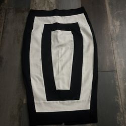 Black And White Pencil Skirt