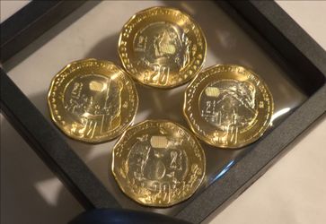 Set of 4 World Cup 2026 Commemorative 20 Peso Coins
