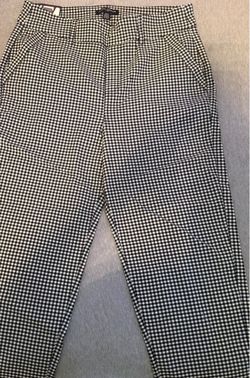 Mario Serrani Black and White Gingham Capris