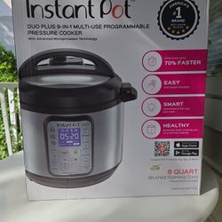 Instant Pot Cooker 8 QT 9-in-1 Pressure Cooker