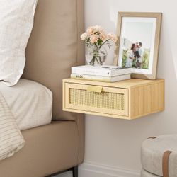 Floating Nightstand Shelf with Drawer