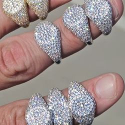 925 Silver Micro Paved Rings 