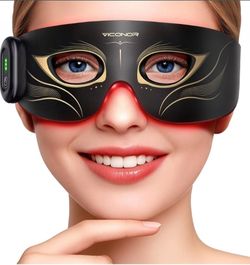 Viconor Red Light Therapy for Eyes, No Light Leakage Under Eye Red Light Therapy, 630nm Red Light & 850nm Infrared Red Light Therapy Device, Revital E