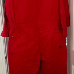  4  OVERALL  Red  COLOR Size 3XL