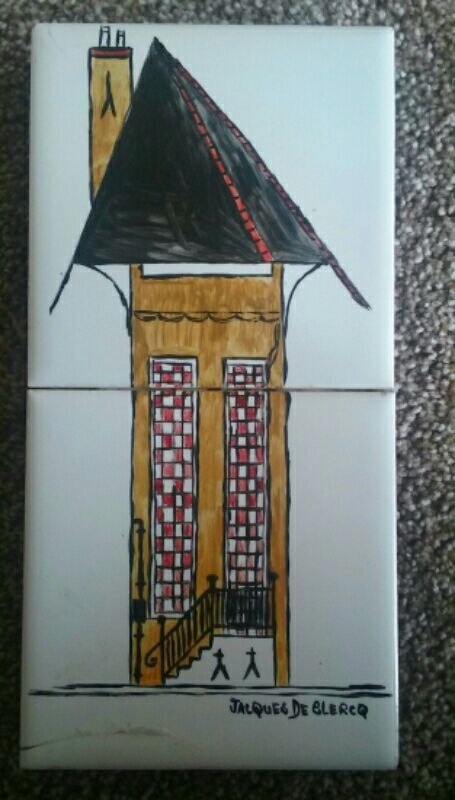 New Orleans-Jacques DeClercq Handpainted Tile Art