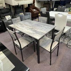 Five piece dining room set