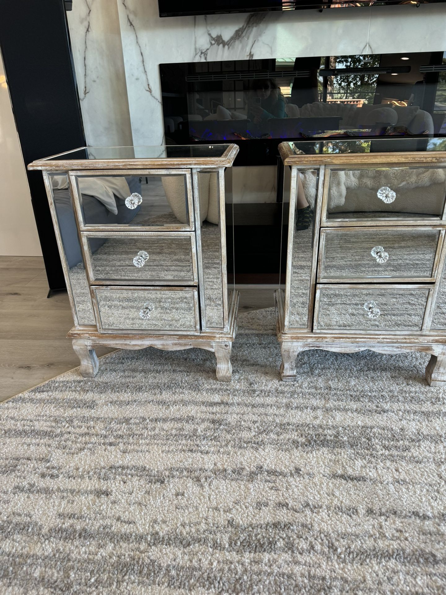 Mirror Nightstands only one is left available