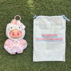 Pop Mart Labubu x Sanrio Hello Kitty Plush Keychain Bag Charm