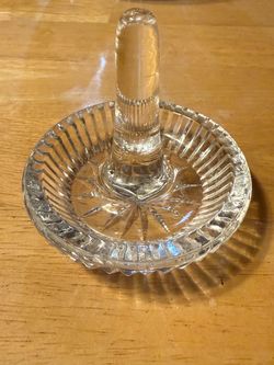 Clear Glass Ring Holder Dish