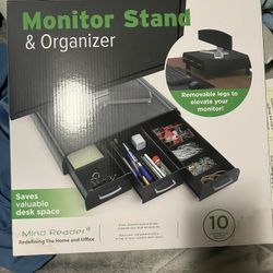 Mind Reader PC, Laptop, IMAC Monitor Stand and Desk Organizer,