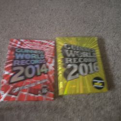 2 HARD BACK GUINESS BOOK OF WORLD RECORDS