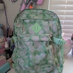 ~ Green Candy Hearts Jansport Backpack ~