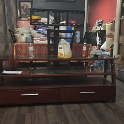 To hang up the TV in the cabinet