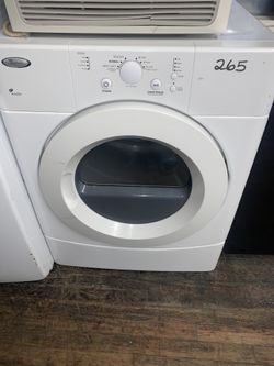White Whirlpool Front Load Dryer