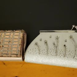 2 brand new  womens party bags ( sliver and gold ) both $10