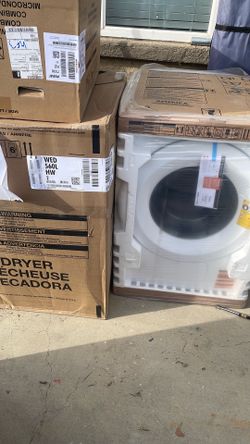 Whirlpool washer and gas dryer