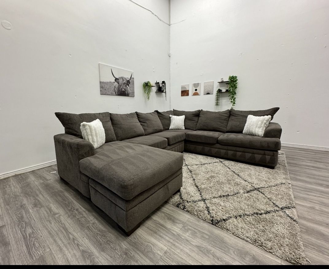 Gray Sectional Couch - Free Delivery