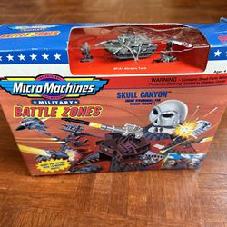 Vintage Original 1993 Galoob Micro Machines Battle Zones Skull Mountain in Box