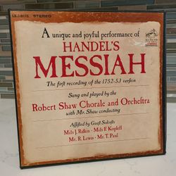 Handel's Messiah By Robert Shaw 1975 Record