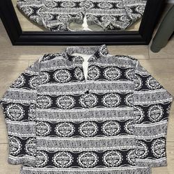 Vintage 1990s Aztec / Mayan All Over Print Crewneck / Sweatshirt 