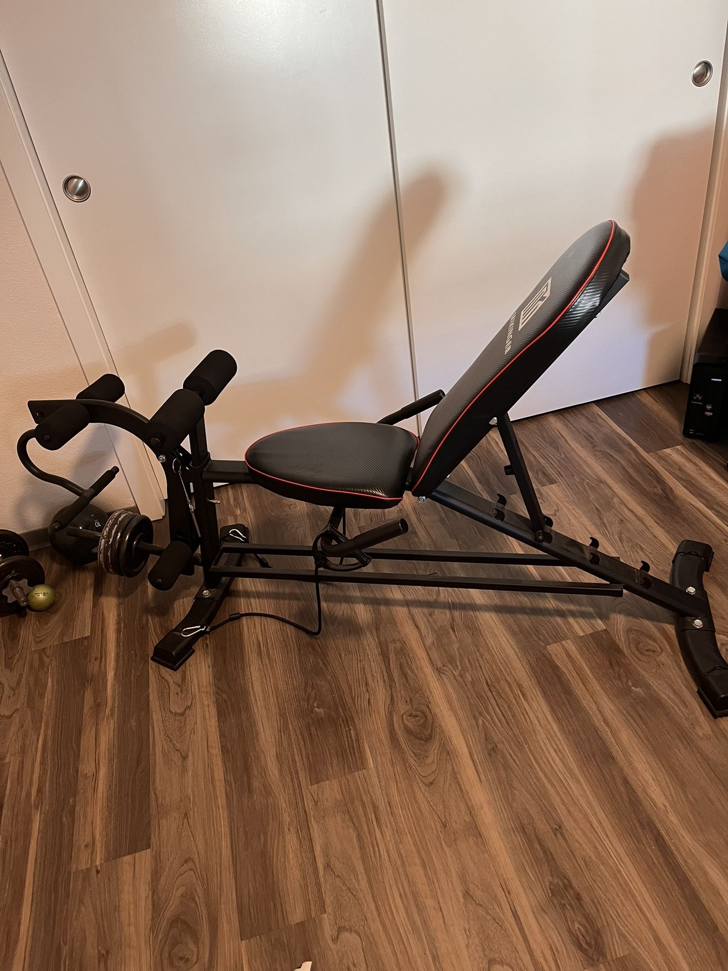 Work Out Bench With Weights