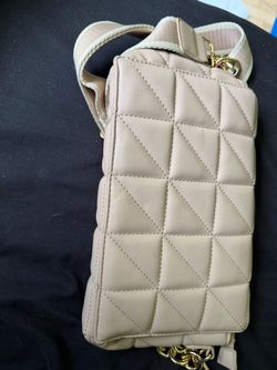 Quilted Crossbody Bag with Gold Hardware