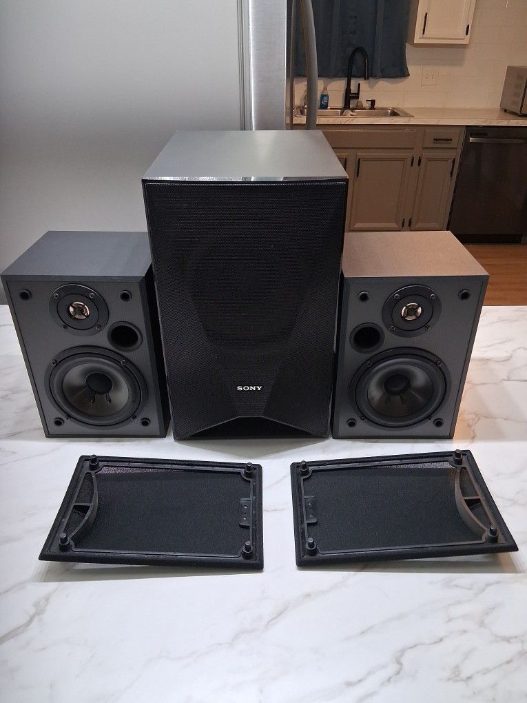 3 Piece Sony 100 Watt Speakers each