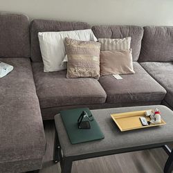 Grey Wayfair sofa