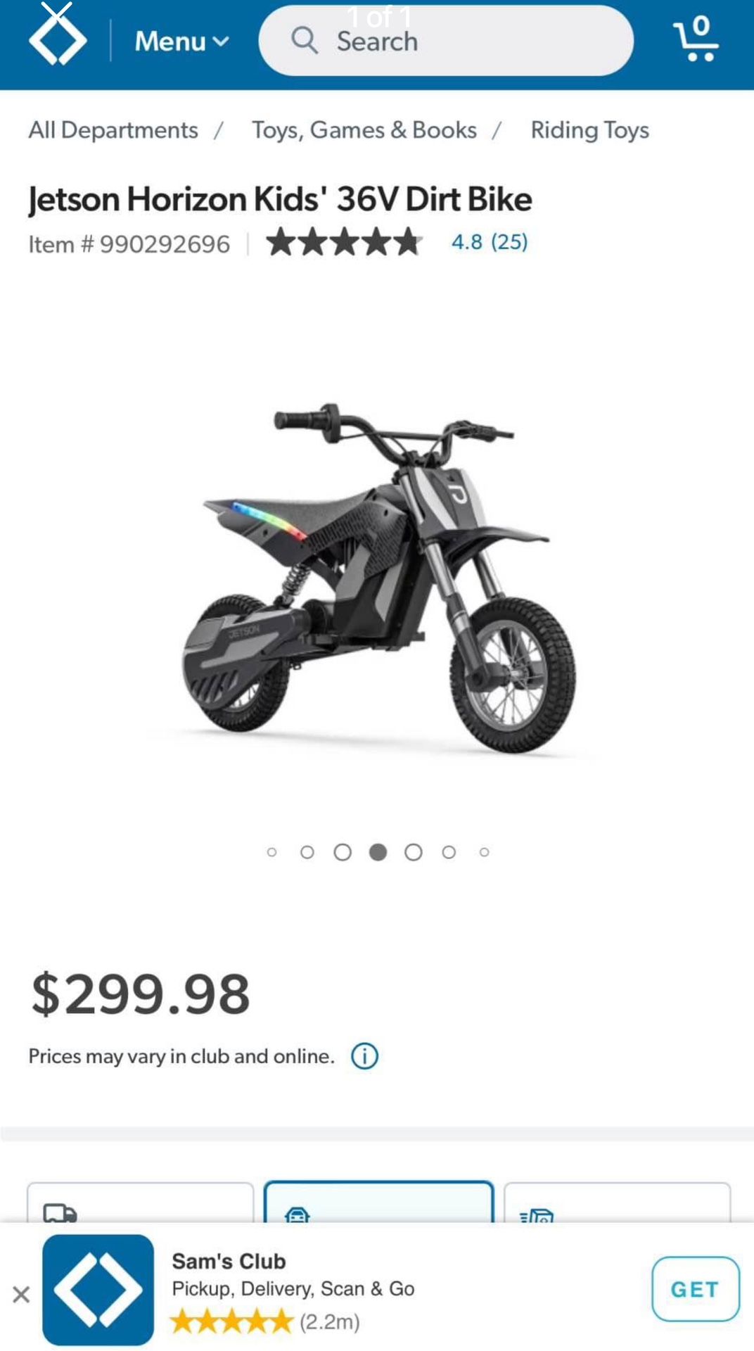 Jetson Horizon Kids' 36V Dirt Bike