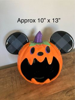 Mickey Mouse Halloween Ceramic Candy Bowl
