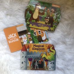 Three children’s popup and board books