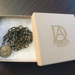 DeMarcus Alexan Bronze Pendant Necklace 
