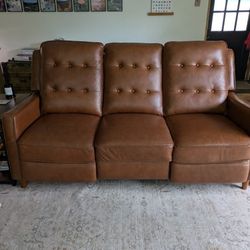 Reclining Leather Couch