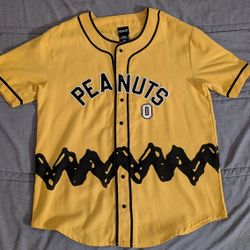 Peanuts Yellow Baseball Jersey Shirt – Charlie Brown