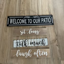 Sign Patio Outdoor Area Sunroom 